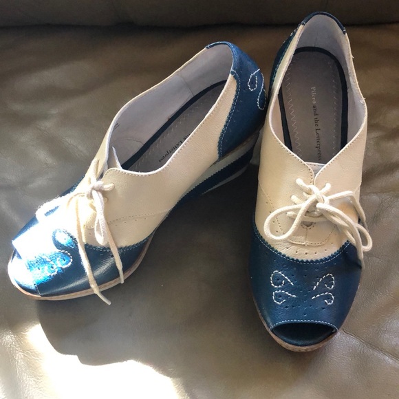 Anthropologie leather open toed booties size 7 - Picture 6 of 7